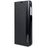 For Samsung Galaxy S21 FE 5G PU Leather Stand Case Auto Absorption Anti-drop Electroplating Phone Cover - Black - 3