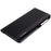 For Samsung Galaxy S21 FE 5G PU Leather Stand Case Auto Absorption Anti-drop Electroplating Phone Cover - Black - 6