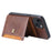 PU Leather Coated TPU Case for iPhone 14 6.1 inch, Kickstand Function Card Slot Design Anti-wear Protective Cover - Black - 6