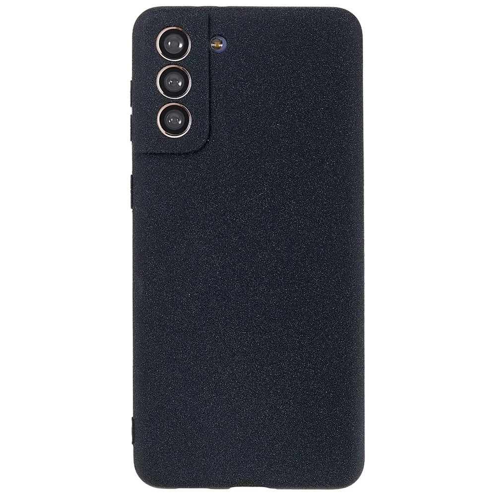 For Samsung Galaxy S21+ 5G Anti-fall Double-Sided Matte TPU Case Ultra Slim Mobile Phone Protective Back Cover - Black - 2