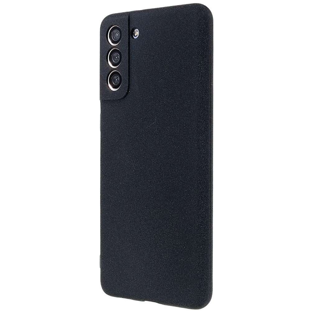 For Samsung Galaxy S21+ 5G Anti-fall Double-Sided Matte TPU Case Ultra Slim Mobile Phone Protective Back Cover - Black - 3