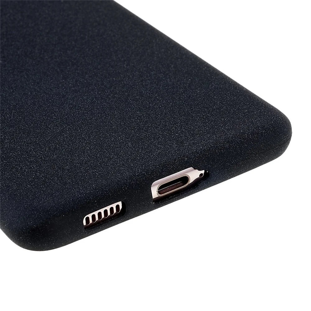 For Samsung Galaxy S21+ 5G Anti-fall Double-Sided Matte TPU Case Ultra Slim Mobile Phone Protective Back Cover - Black - 6