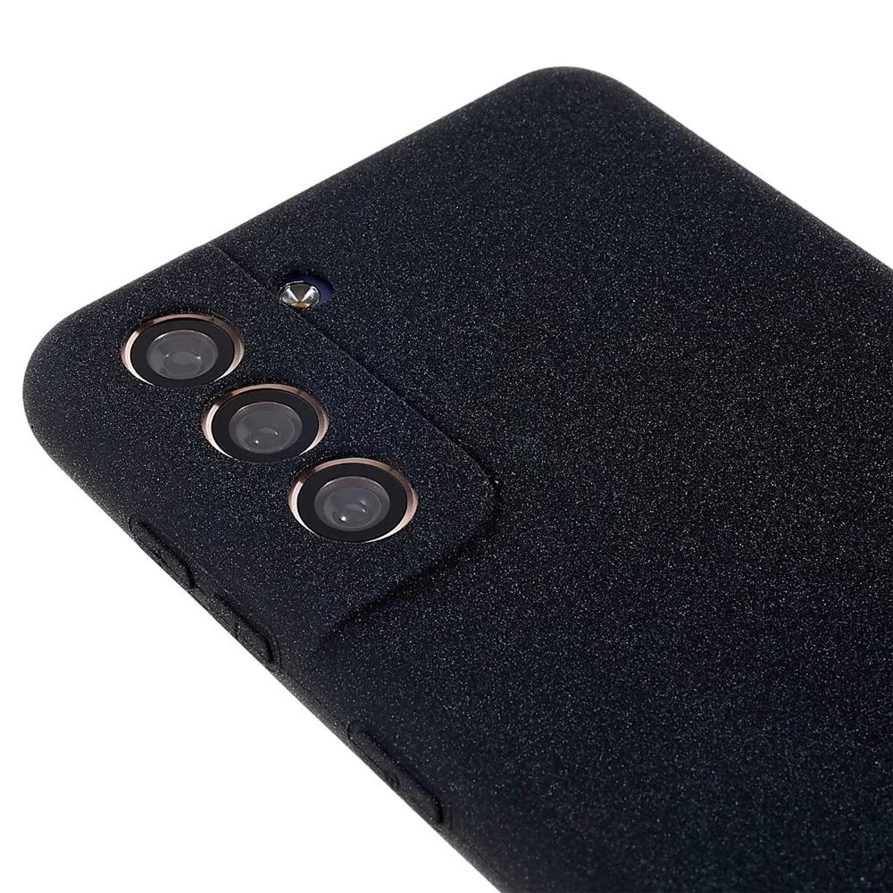 For Samsung Galaxy S21+ 5G Anti-fall Double-Sided Matte TPU Case Ultra Slim Mobile Phone Protective Back Cover - Black - 7
