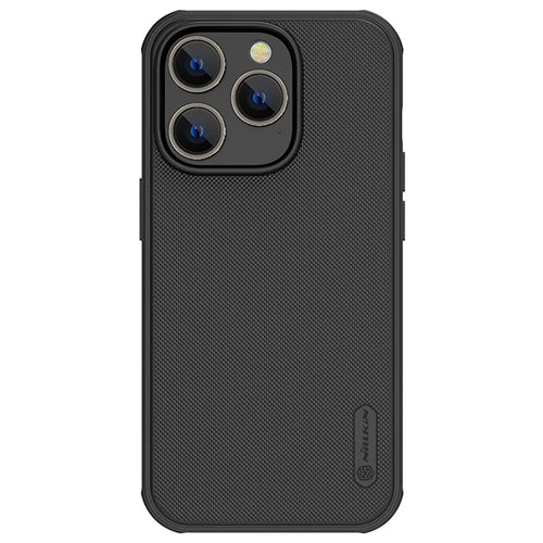 NILLKIN Super Frosted Shield Pro Phone Case for iPhone 14 Pro Max 6.7 inch, Anti-scratch Matte Finish PC Back TPU Frame Hybrid Cover - Black - 1