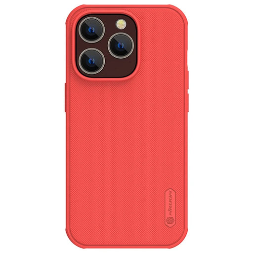 NILLKIN Super Frosted Shield Pro Case for iPhone 14 Pro 6.1 inch Matte Protective Phone Cover Matte PC TPU Drop-proof Shell - Red - 1