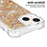 For iPhone 14 Plus TPU Case Glitter Quicksand Shockproof Phone Back Cover - Gold / Hearts - 4