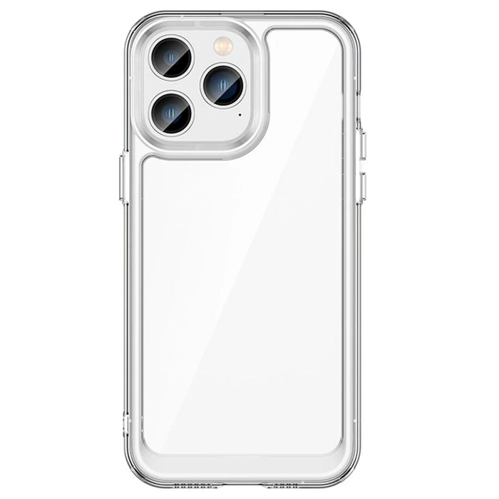 For iPhone 14 Pro Max 6.7 inch TPU + Acrylic Mobile Phone Protective Case Anti-drop Anti-scratch Back Cover - Transparent - 2