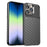 For iPhone 14 Pro Max 6.7 inch Thunder Series Thickened TPU Well-protected Phone Case Twill Texture Anti-scratch Back Cover - Black - 1