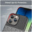 For iPhone 14 Pro Max 6.7 inch Thunder Series Thickened TPU Well-protected Phone Case Twill Texture Anti-scratch Back Cover - Black - 7