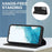 For Samsung Galaxy S22 5G Shockproof RFID Blocking PU Leather Phone Case Auto Closing Magnetic Anti-scratch Phone Cover - Black - 7