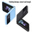 For Samsung Galaxy Z Flip4 5G Scratch Resistant Hard PC Phone Case Rubberized Matte Protective Cover - Black - 4