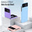 For Samsung Galaxy Z Flip4 5G Scratch Resistant Hard PC Phone Case Rubberized Matte Protective Cover - Black - 7