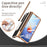 For Samsung Galaxy Z Fold4 5G Hinge Protection Anti-fall PU Leather + Hard PC Shell Electroplating Kickstand Cover with Built-in Tempered Glass Screen Protector and S Pen - Black - 4