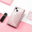 For iPhone 14 6.1 inch Mandala Pattern Embossed Leather Wallet Case Magnetic Clasp Phone Stand Cover with Strap - Rose Gold - 4