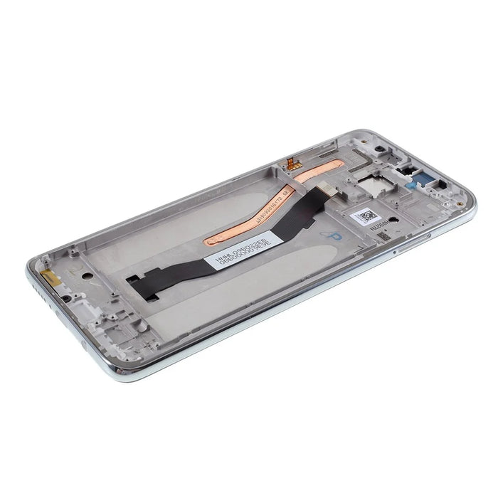 For Xiaomi Redmi Note 8 Pro Grade C LCD Screen and Digitizer Assembly + Frame (without Logo) - Silver - 3