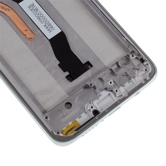 For Xiaomi Redmi Note 8 Pro Grade C LCD Screen and Digitizer Assembly + Frame (without Logo) - Silver - 5
