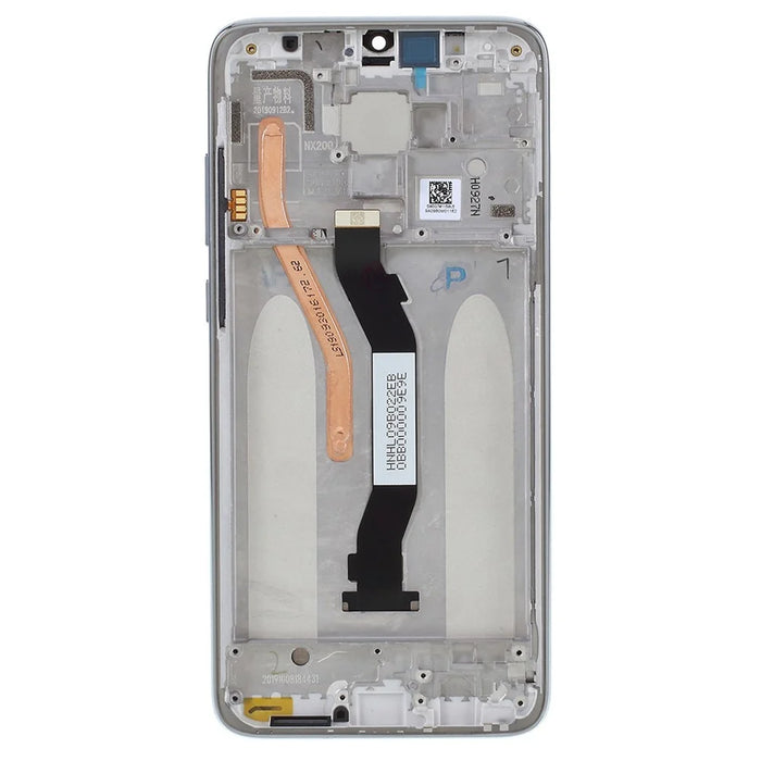 For Xiaomi Redmi Note 8 Pro Grade C LCD Screen and Digitizer Assembly + Frame (without Logo) - Silver - 7