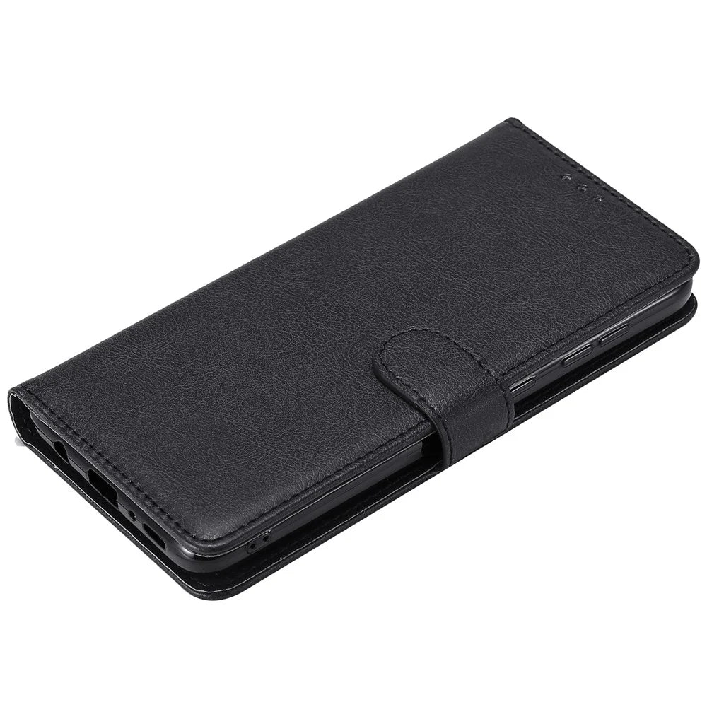 For Samsung Galaxy A50 / A50s / A30s Case 2 in 1 Detachable Magnetic Leather Wallet Mobile Cover with Strap - Black - 6
