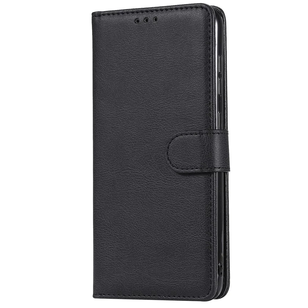 For Samsung Galaxy A50 / A50s / A30s Case 2 in 1 Detachable Magnetic Leather Wallet Mobile Cover with Strap - Black - 7