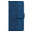 For Nokia C21 Drop-proof Flip Wallet Case Foldable Stand PU Leather Case Geometry Pattern Imprinted Phone Cover with Strap - Blue - 6