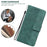 For Nokia C2 2nd Edition Shockproof PU Leather Case Foldable Stand Geometry Pattern Imprinted Anti-scratch Phone Wallet Cover with Strap - Green - 4