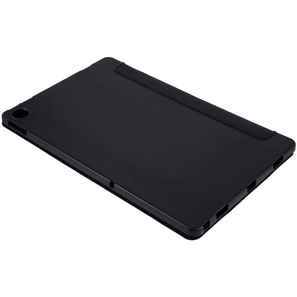 For Lenovo Tab M10 Plus (3rd Gen) / Xiaoxin Pad 2022 10.6 inch Light Thin Anti-wear PU Tablet Case Matte TPU Trifold Stand Cover - Black - 6