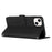 For iPhone 14 Plus 6.7 inch PU Leather Stand Wallet Case Skin-touch Feeling Heart Shape Imprinted Phone Cover with Strap - Black - 3
