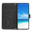 For iPhone 14 Pro Max 6.7 inch Skin-touch Feeling PU Leather Case Stand Wallet Heart Shape Imprinted Phone Cover with Strap - Black - 2