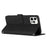 For iPhone 14 Pro Max 6.7 inch Skin-touch Feeling PU Leather Case Stand Wallet Heart Shape Imprinted Phone Cover with Strap - Black - 3