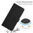 For iPhone 14 Pro Max 6.7 inch Skin-touch Feeling PU Leather Case Stand Wallet Heart Shape Imprinted Phone Cover with Strap - Black - 6