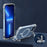 Clear Plastic TPU Phone Case for iPhone 14 Plus 6.7 inch, Supports Wireless Charging Concealed Kickstand Phone Shell Compatible with MagSafe - 7
