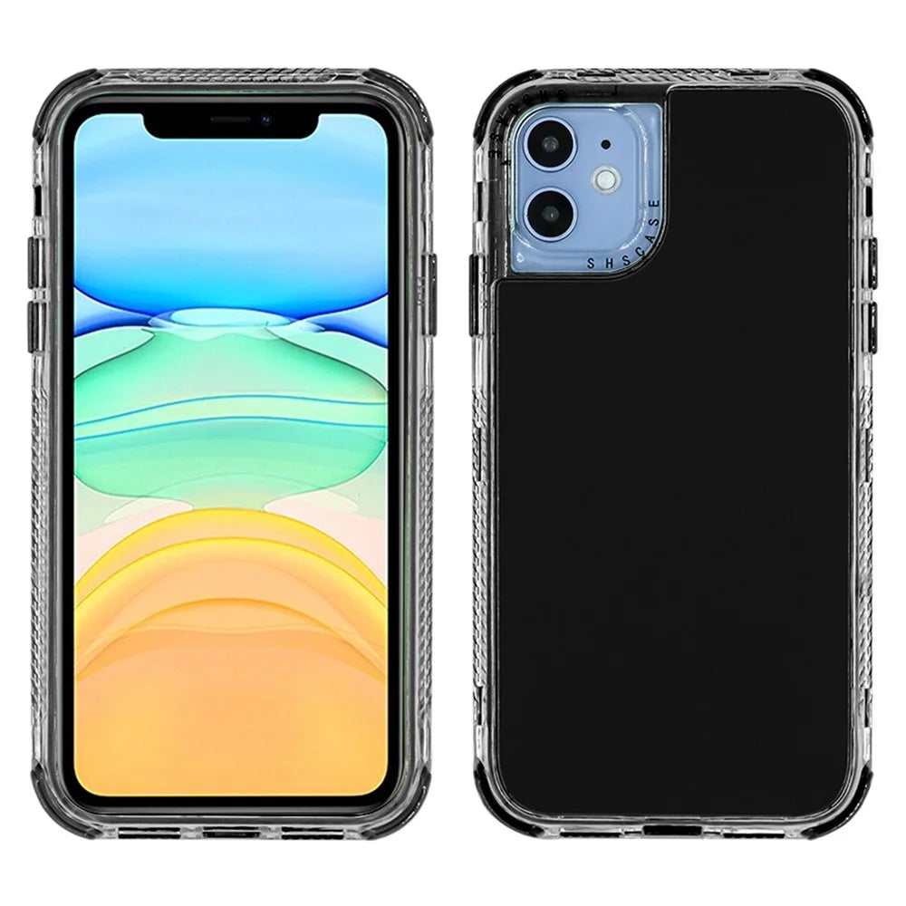 For iPhone 14 Pro Max 6.7 inch Detachable Shockproof Phone Case Hybrid PC + TPU Protective Cover - Black - 5