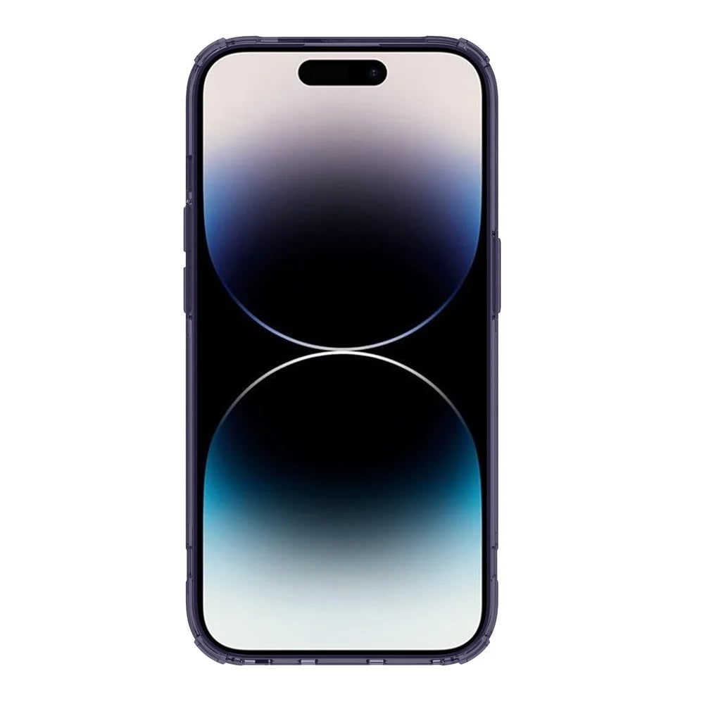 NILLKIN Ultra Clear Phone Case for iPhone 14 Pro 6.1 inch, Nature Pro Series Drop-proof Back Cover PC + TPU Anti-scratch Cell Phone Shell - Purple - 2