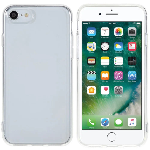 For iPhone 7 / 8 4.7 inch / SE (2020) / SE (2022) 2.0mm Thickness Anti-Drop Back Cover Watermark-Free Transparent TPU Phone Case - 1