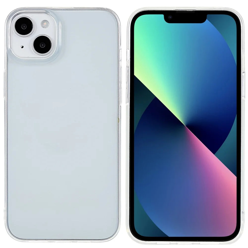 For iPhone 14 6.1 inch Shockproof Transparent Cover 2.0mm Thickness Watermark-Free TPU Phone Protective Case - 1