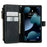 For iPhone 13 mini Phone Cases with Strap CASEME C30 Zipper Multiple Card Holder PU Leather Cover - Black - 4