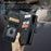 For iPhone 11 Pro Max Phone Cases with Strap CASEME C30 Zipper Multiple Card Holder PU Leather Cover - Black - 5