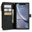 For iPhone XR Phone Cases with Strap CASEME C30 Zipper Multiple Card Holder PU Leather Cover - Black - 4