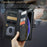 For iPhone XS Max Phone Cases with Strap CASEME C30 Zipper Multiple Card Holder PU Leather Cover - Black - 5