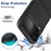 For Samsung Galaxy Z Flip4 5G Hard PC + Soft TPU Protective Phone Cover Anti-drop Hybrid Case - Black - 3