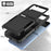 For Samsung Galaxy Z Flip4 5G Hard PC + Soft TPU Protective Phone Cover Anti-drop Hybrid Case - Black - 4