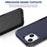 Cell Phone Case for iPhone 14 6.1 inch, Anti-scratch Raised Edge PC+TPU Mobile Phone Cover - Dark Blue - 2