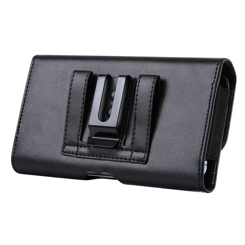 Horizontal PU Leather Cell Phone Pouch Belt Clip Loop Holster Waist Phone Bag, Size M (Inner Size: 14x7.5x2cm) - 7