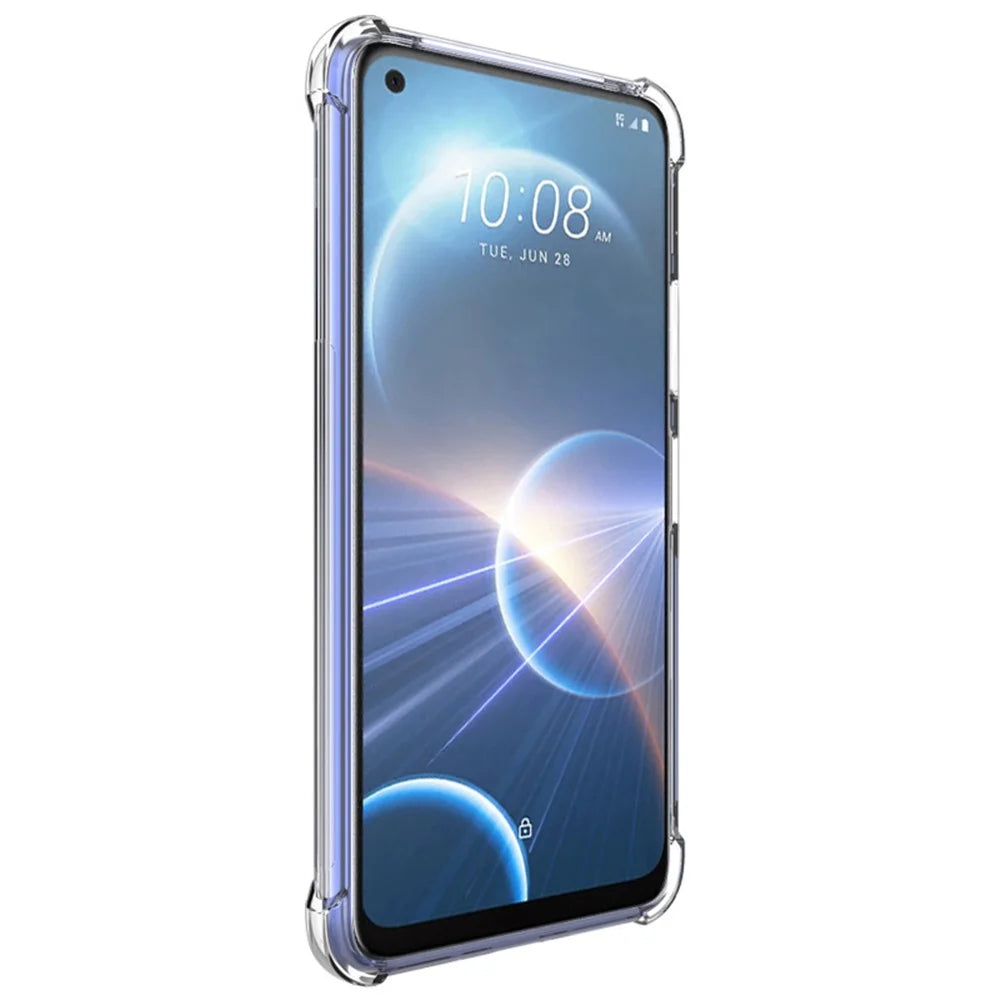 IMAK For HTC Desire 22 Pro 5G Airbag Drop-proof Phone Case Anti-scratch TPU Cover - Transparent - 3