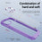 For iPhone 14 Plus 6.7 inch  Phone Case Anti-scratch PC+TPU Mobile Phone Hybrid Back Cover Support Wireless Charging - Purple - 2
