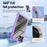 For iPhone 14 Plus 6.7 inch  Phone Case Anti-scratch PC+TPU Mobile Phone Hybrid Back Cover Support Wireless Charging - Purple - 5