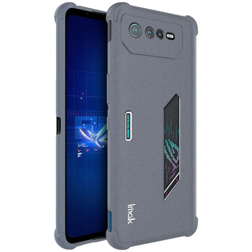 IMAK for Asus ROG Phone 6 5G Matte Texture Drop-proof Airbag TPU Wear-resistant Mobile Phone Case Shell - Grey - 1