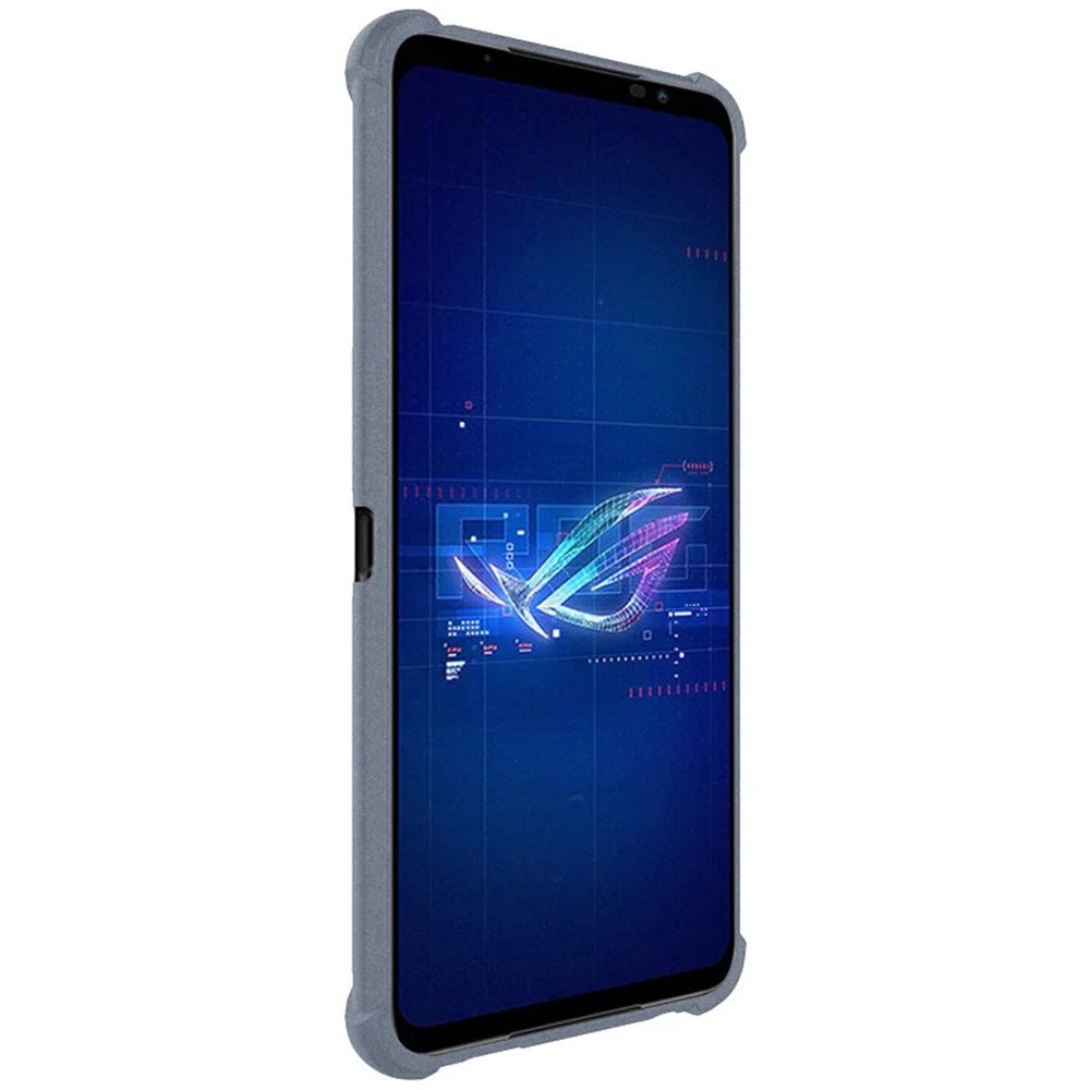 IMAK for Asus ROG Phone 6 5G Matte Texture Drop-proof Airbag TPU Wear-resistant Mobile Phone Case Shell - Grey - 4