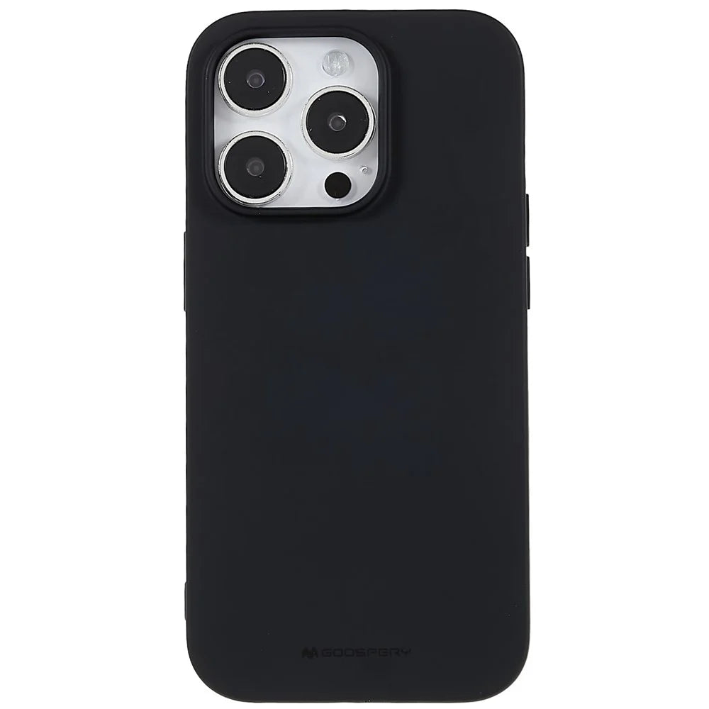 MERCURY GOOSPERY SOFT FEELING Series for iPhone 14 Pro 6.1 inch Matte TPU Phone Case Soft Back Protective Cover - Black - 2