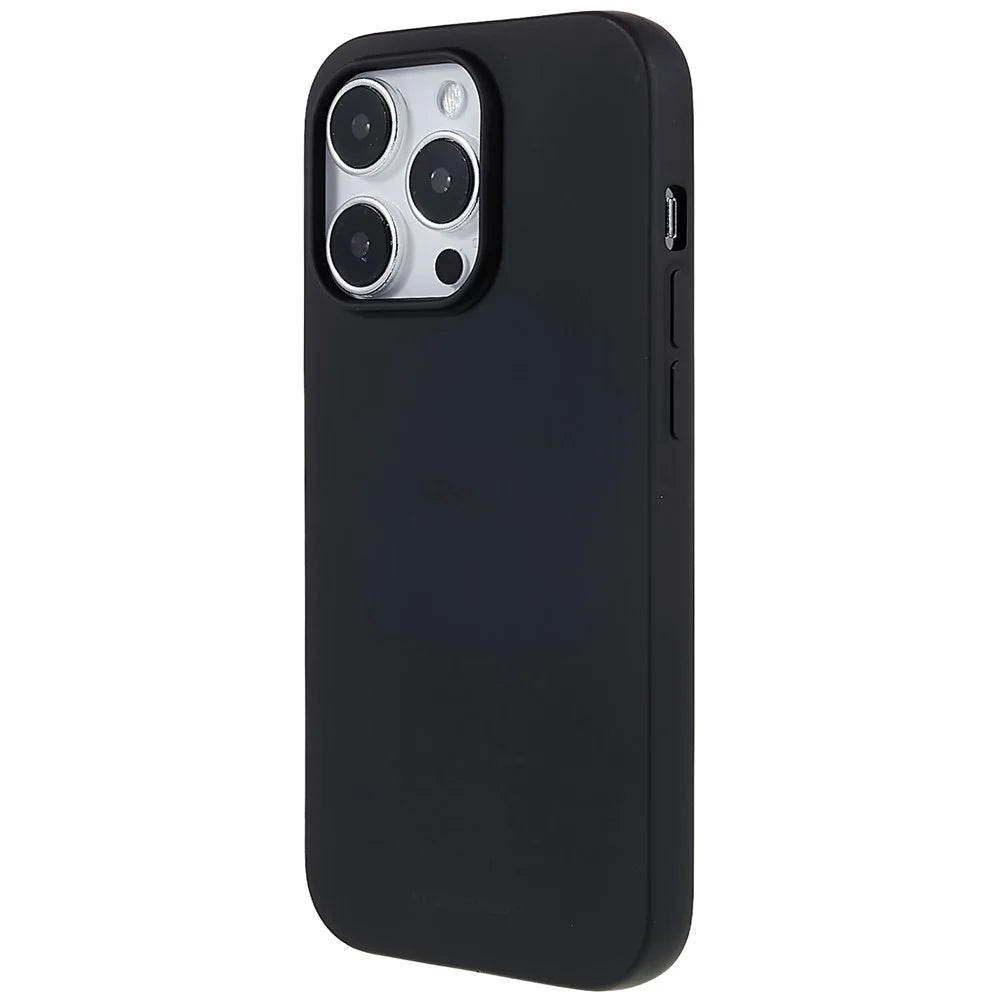 MERCURY GOOSPERY SOFT FEELING Series for iPhone 14 Pro 6.1 inch Matte TPU Phone Case Soft Back Protective Cover - Black - 3